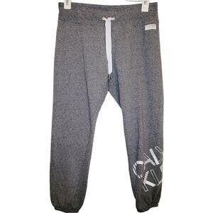 Calvin Klein Performance womens grey spell out graphic jogging pants size medium